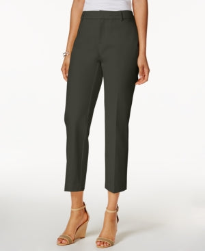 Charter Club Newport Slim Leg Cropped Pants Region Green