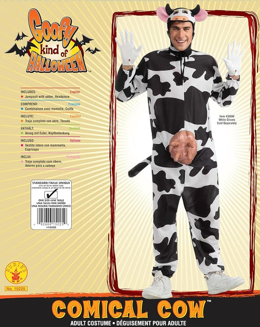 Comical Cow Costume by Rubie's (Adult One Size)
