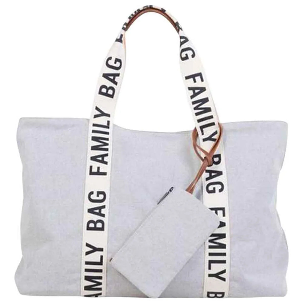 Signature Family Bag Off-White Canvas Material