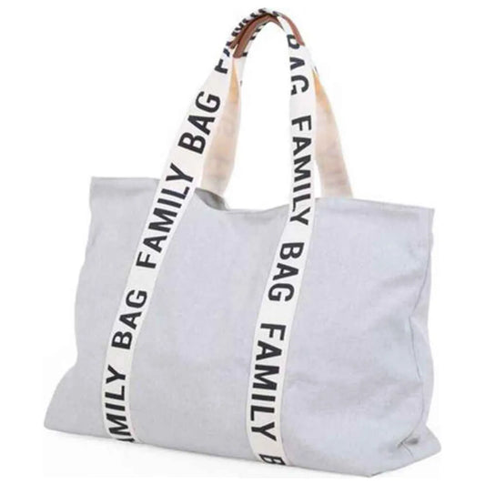 Signature Family Bag Off-White Canvas Material