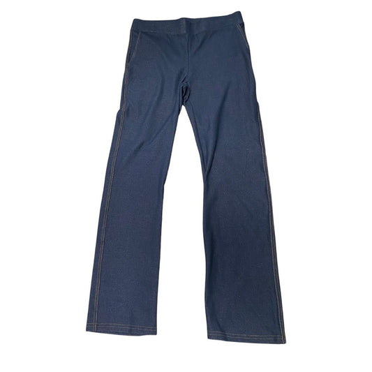 Julia Divina Premium Straight-Leg Pull-On Denim Pant — Classic Denim Blue