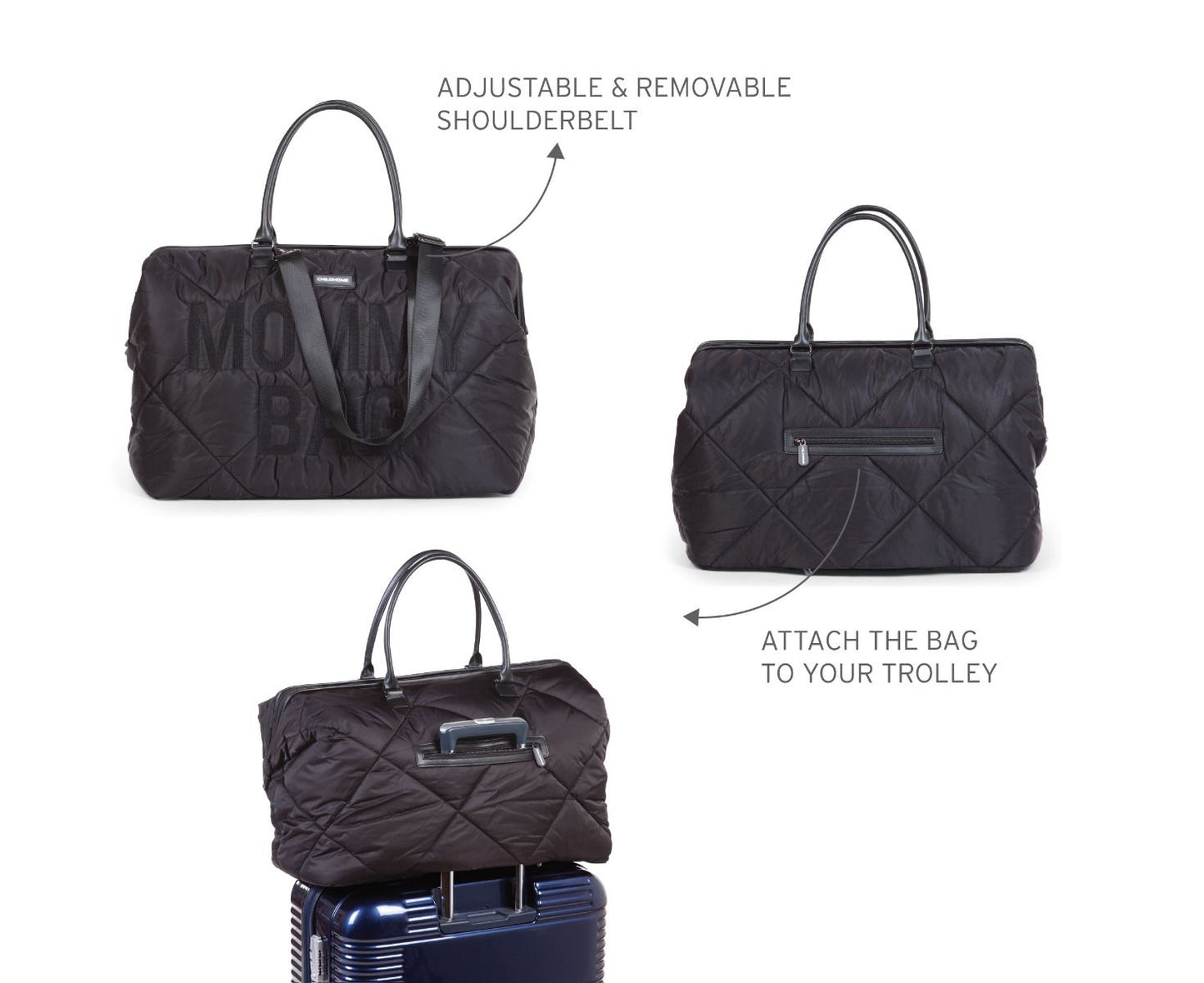 MOMMY BAG - PUFFERED BLACK