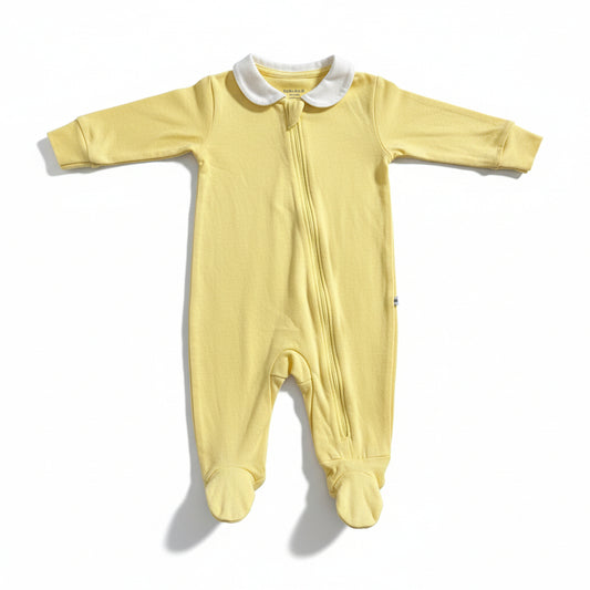 Infant Sleeper - Yellow with collar
