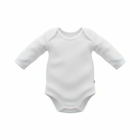 Infant Long Sleeve Bodysuit/Onesie White