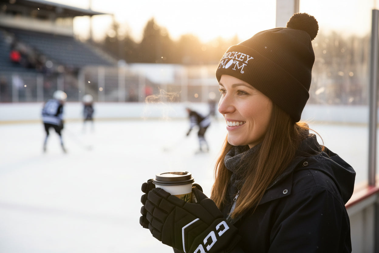 Hockey Mom Hat - Black
