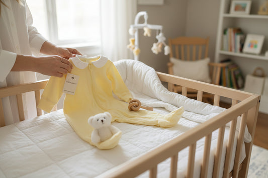 Infant Sleeper - Yellow with collar