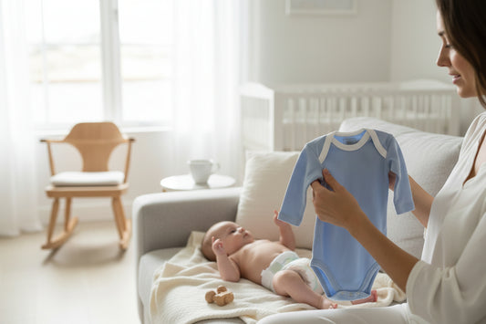 Infant Long Sleeve Bodysuit/Onesie Blue
