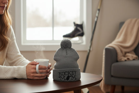 Hockey Mom Hat - Grey