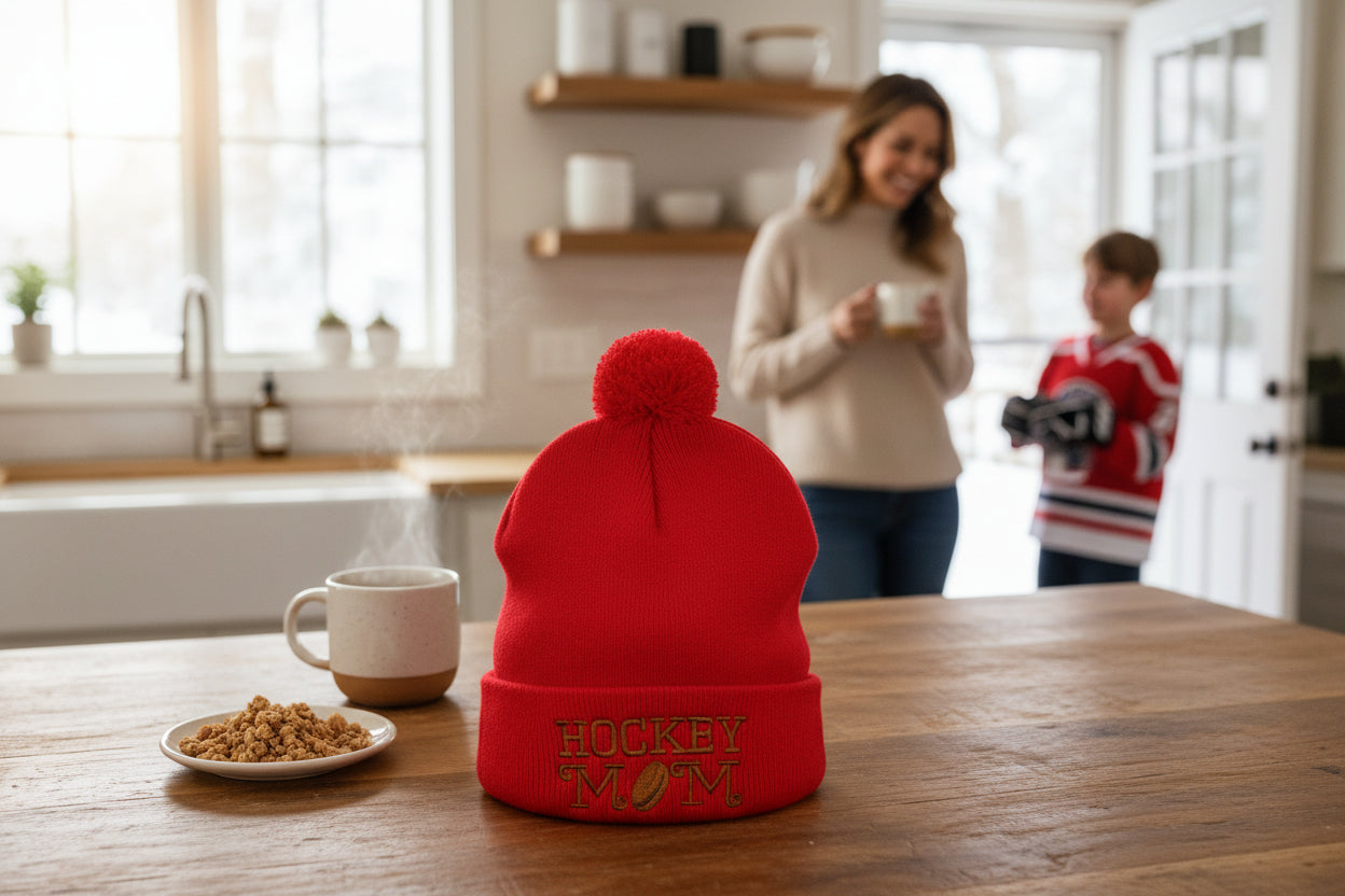 Hockey Mom Hat - Red