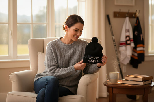 Hockey Mom Hat - Black