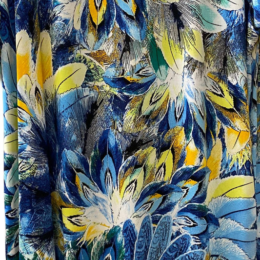 Peacock Feathers Print Sleeveless Dress by Julia Divina