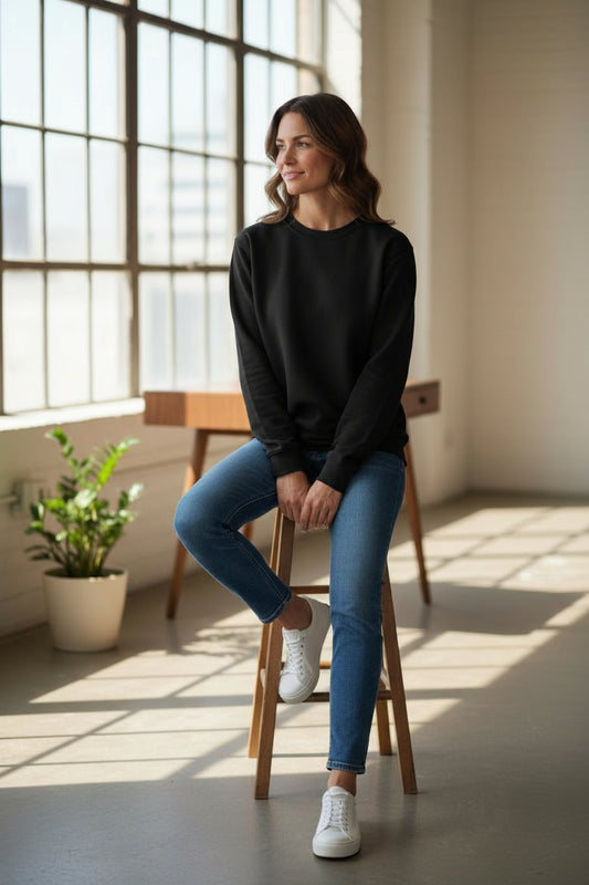 Cottage Collection Crewneck Black