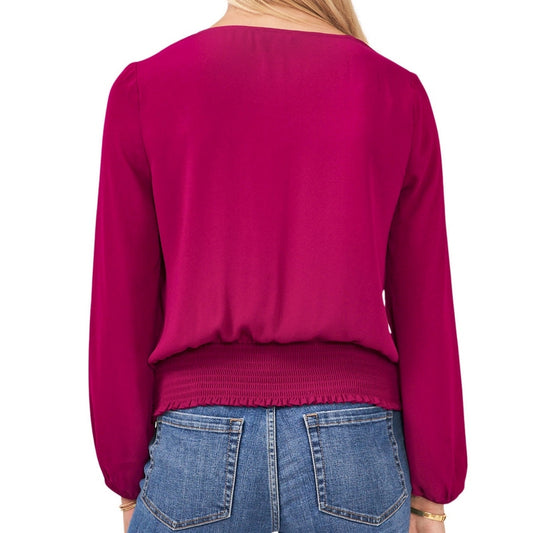 1. State Ladies Smocked Waist Blouse. Size Small