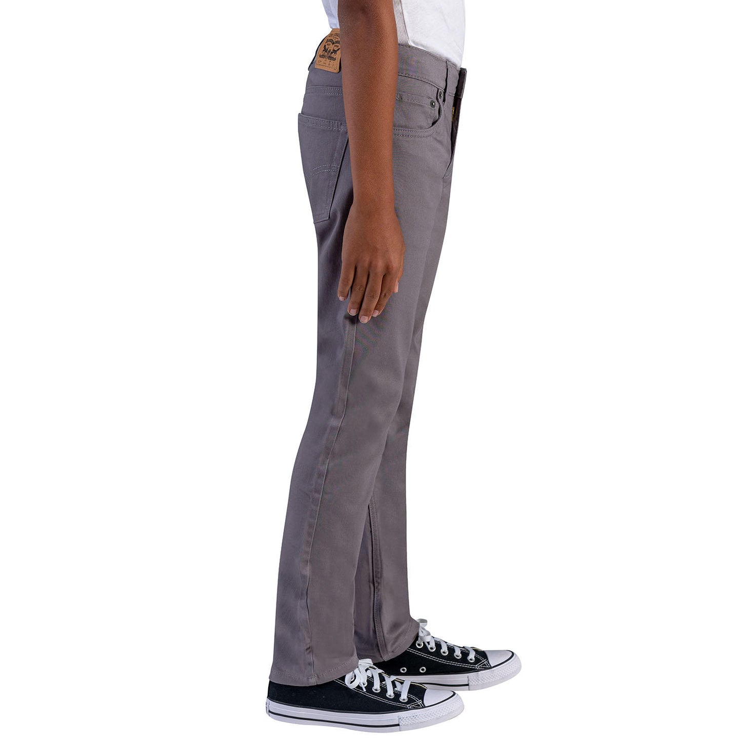 Levi's Boys' 511 Slim Fit Soft Brushed Suede Jean.  Grey