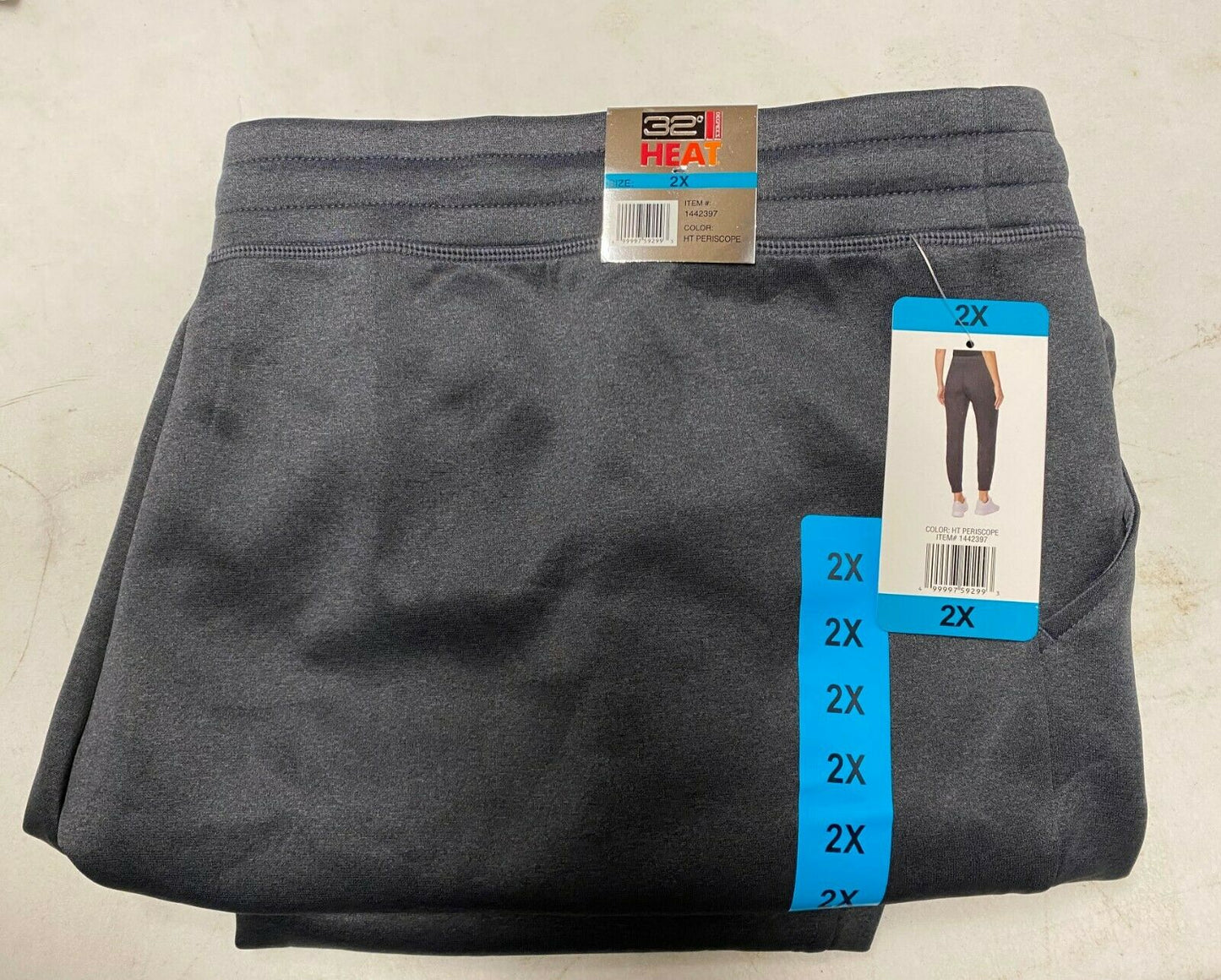 32 Degrees Ladies' Jogger. Plus Sizes. Grey.