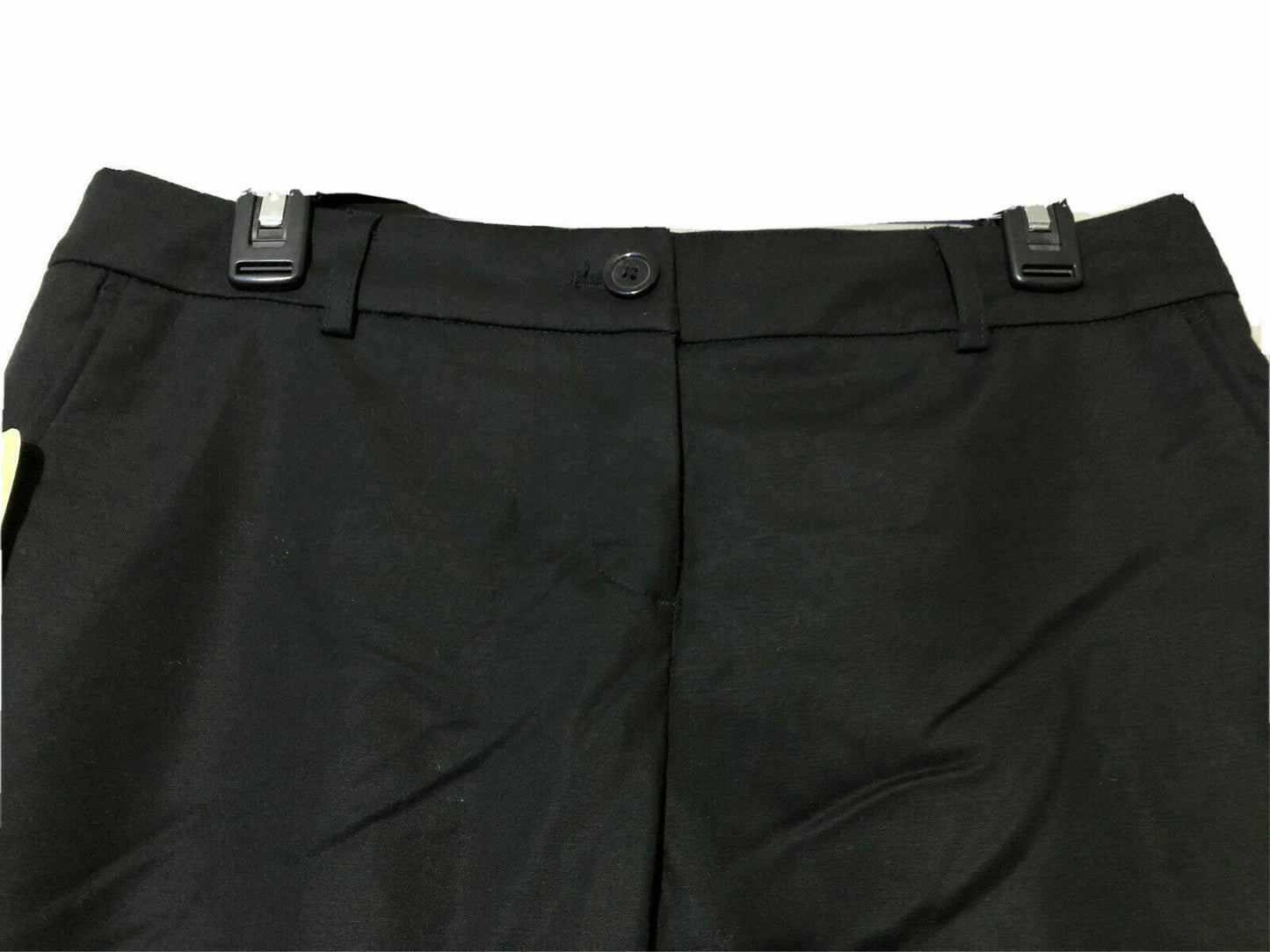 Hilary Radley Women's Stretch Slim Leg Crop Pant Black. Size 6