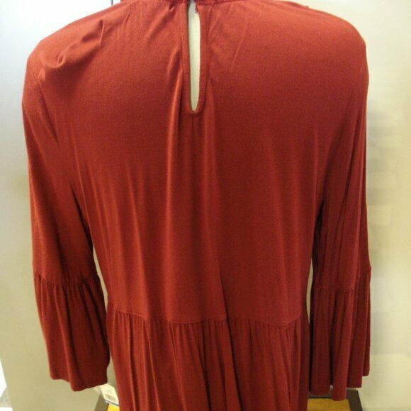 JPR Lace-Trim Peasant Top, Pomegranate MSRP $70