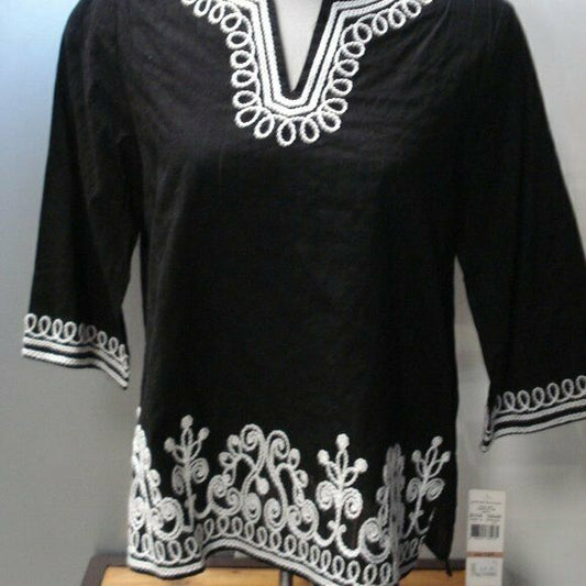 Alfred Dunner Petite Embroidered Tunic MSRP $80