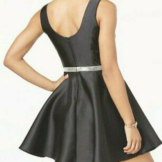 Crystal Doll Juniors' Embellished Sweetheart Dress. MSRP $120