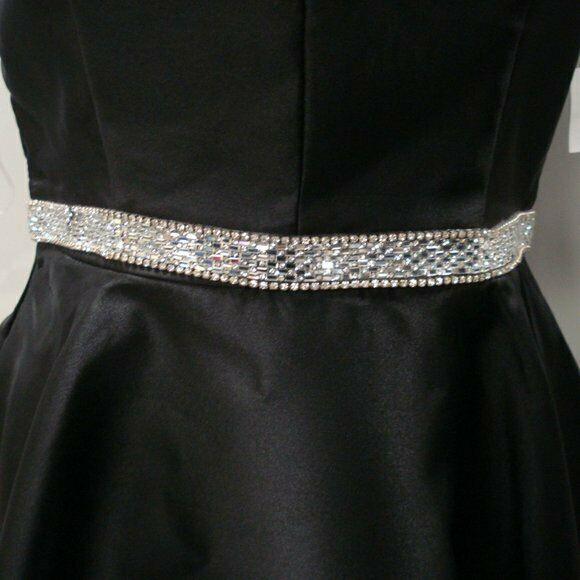 Crystal Doll Juniors' Embellished Sweetheart Dress. MSRP $120