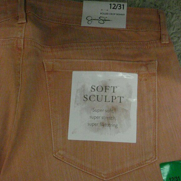Jessica Simpson women's rolled crop skinny jeans. Size 12