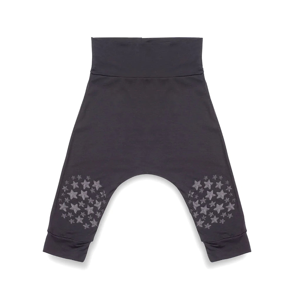Bamboo Black Harem Style Crawling Pant (Unisex)