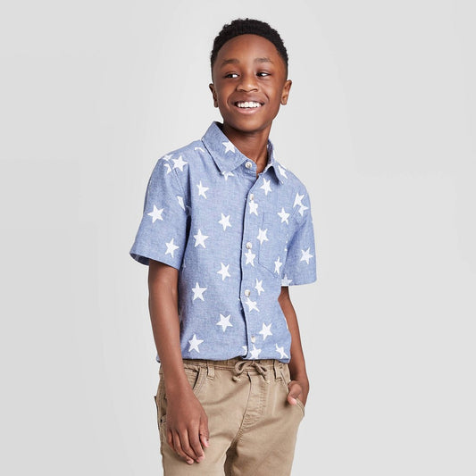 Boys' Short Sleeve Button-Down Shirt
