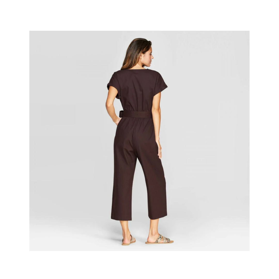 Universal Thread Women's Short Sleeve V-Neck Jumpsuit.