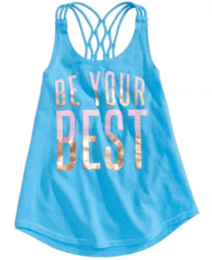 Ideology "Be Your Best" Print Strappy Tank for Girls