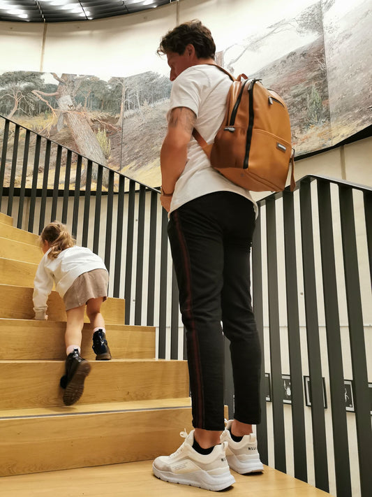 BACKPACK LEATHERLOOK BROWN (UNISEX)