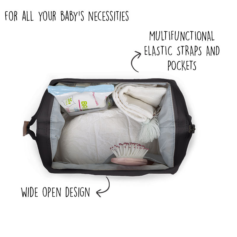 BABY NECESSITIES TOILETRY BAG BLACK