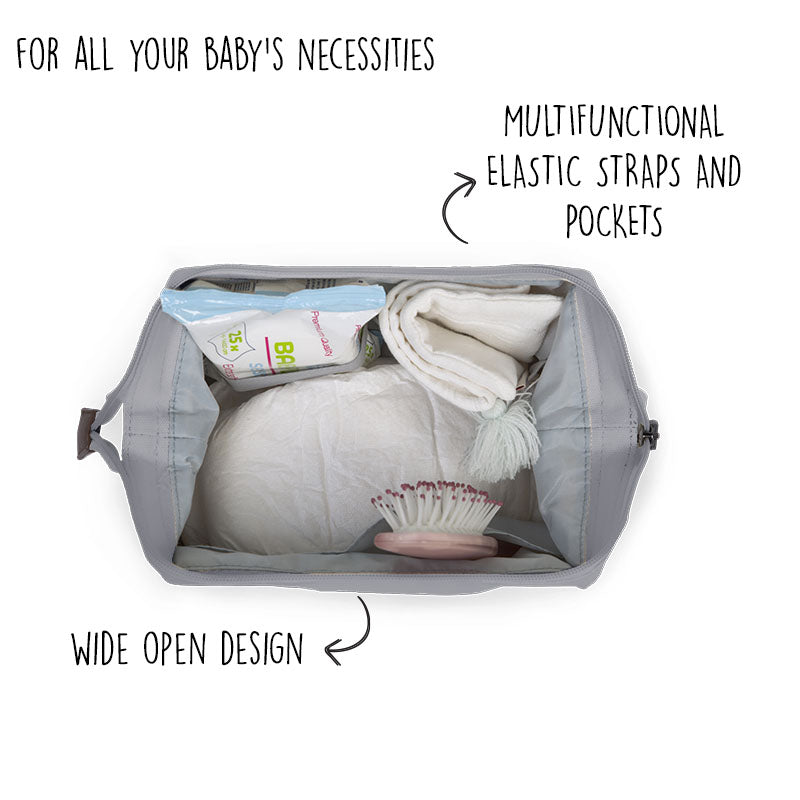 BABY NECESSITIES TOILETRY BAG GREY