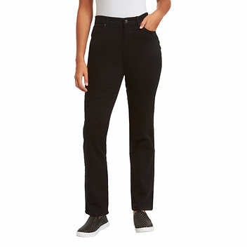 Gloria Vanderbilt Amanda Tapered Jeans, Black. Petite Length. MSRP $45