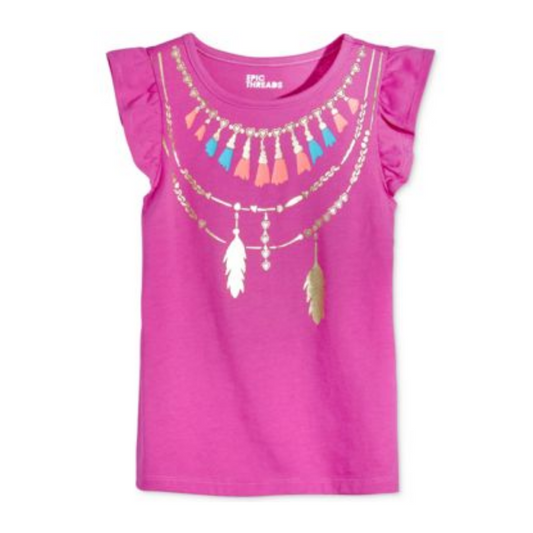 Epic Threads Mix and Match Graphic-print Flutter T-shirt, Toddler & Little Girls