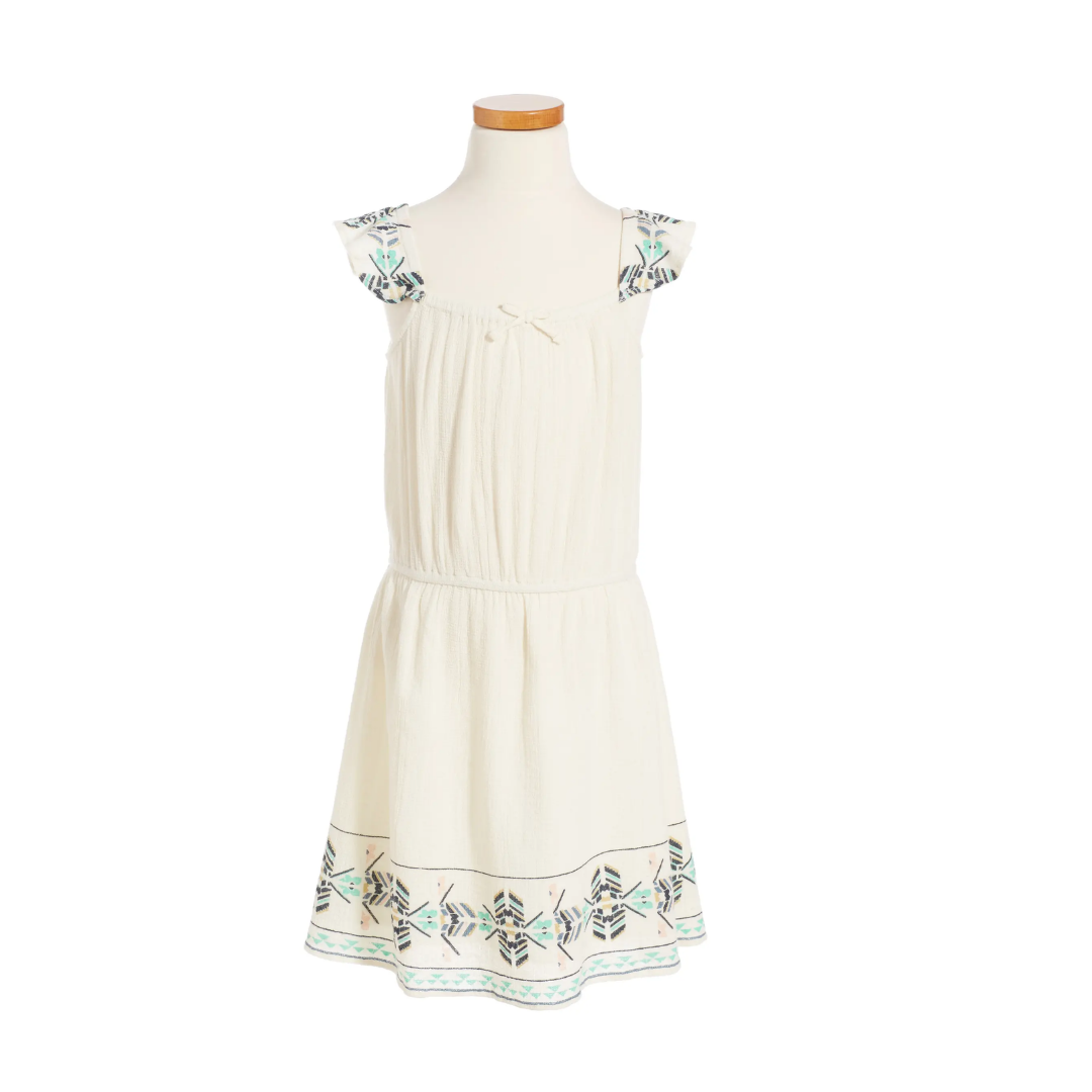 Girl's Roxy High Line Flyes Flutter Sleeve Dress. MSRP $60
