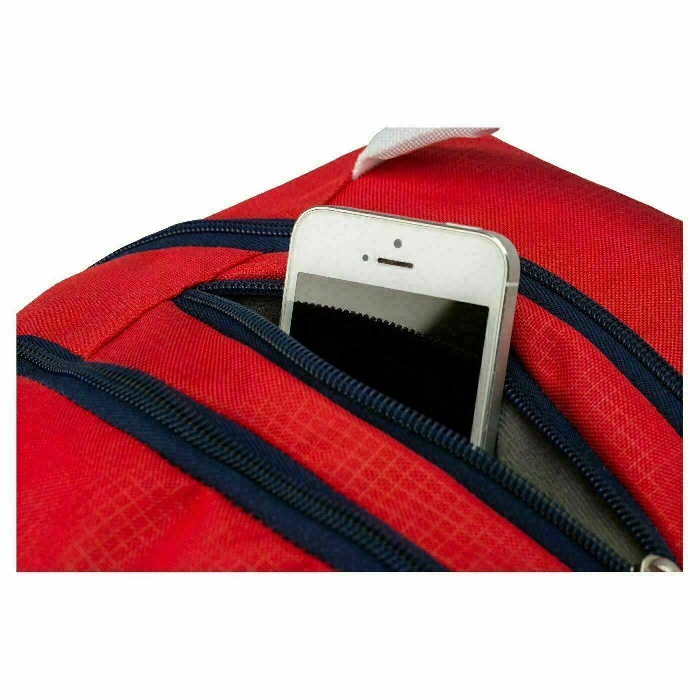 Sierra Expedition Athletic Backpack. Red.