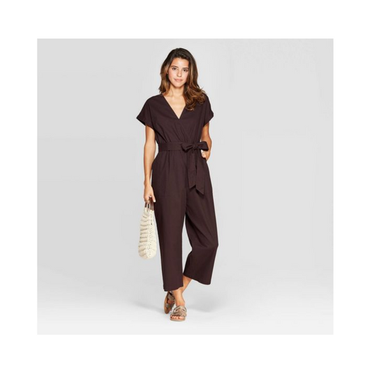 Universal Thread Women's Short Sleeve V-Neck Jumpsuit.