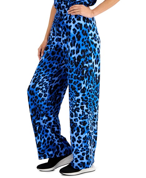 Jm Collection Printed Wide-Leg Lounge Pants