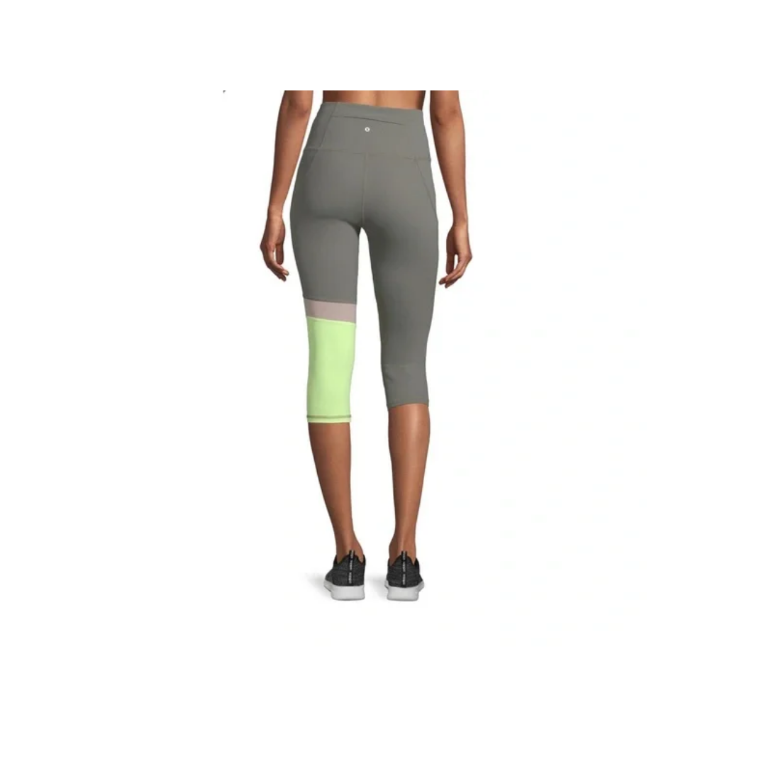 Xersion Train High-Rise Workout Capris Color Castor Gray