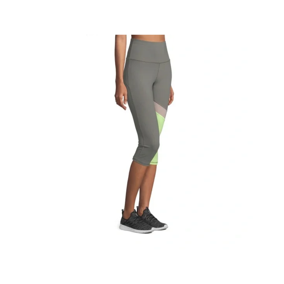 Xersion Train High-Rise Workout Capris Color Castor Gray