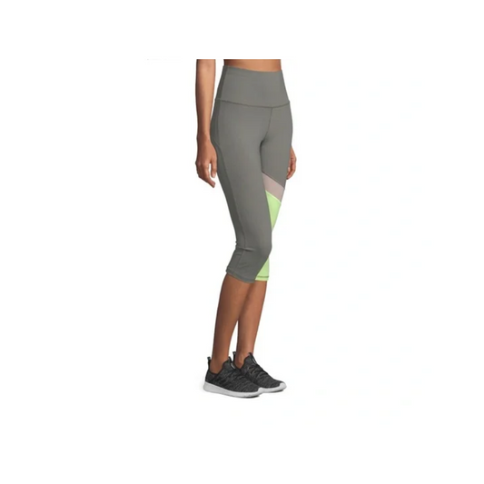 Xersion Train High-Rise Workout Capris Color Castor Gray
