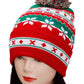 Adults Christmas Led Light-up Cuffed Beanie: ASSORTED / ONE SIZE