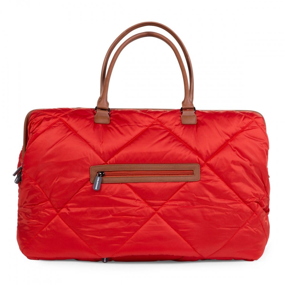 Cloud Comfort Puffer Mommy Bag - Red