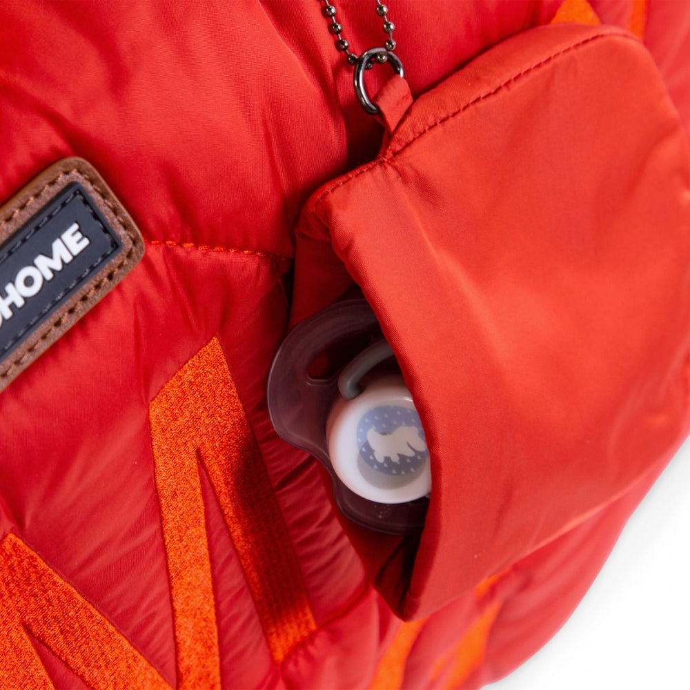Cloud Comfort Puffer Mommy Bag - Red
