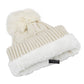 Coil Chevron Knitted Fleece Lined Beanie: ASSORTED / ONE SIZE