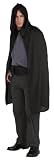 Short Blk Hooded Cape. One Size.