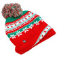 Adults Christmas Led Light-up Cuffed Beanie: ASSORTED / ONE SIZE