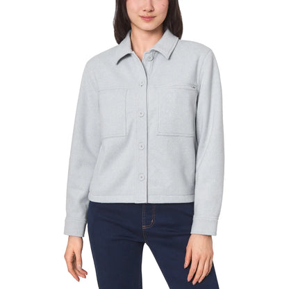 WOMENS MONDETTA KNIT CROPPED JACKET GREY