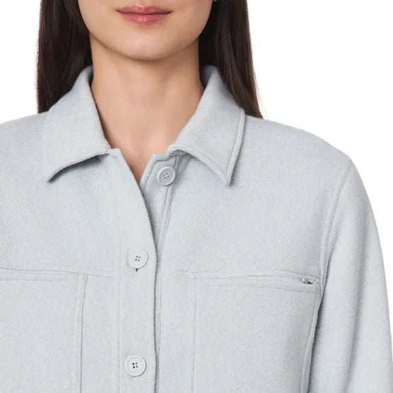 WOMENS MONDETTA KNIT CROPPED JACKET GREY