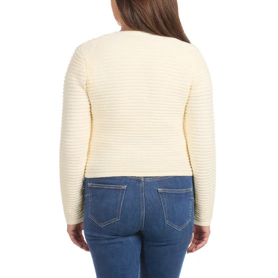 Hilary Radley Button Front Cardigan Beige